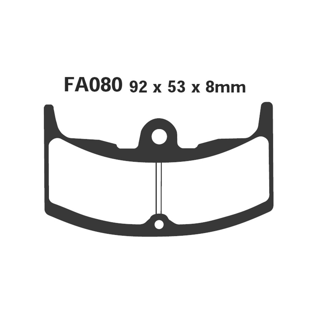 Pastiglie Honda Cbx 550 82-84ANT. Pastiglie Freno EBC