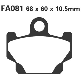 Brake Pads Yamaha RD125/350-84 Front - FA081