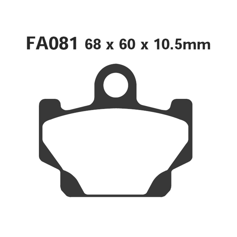 Brake Pads Yamaha RD125/350-84 Front - FA081