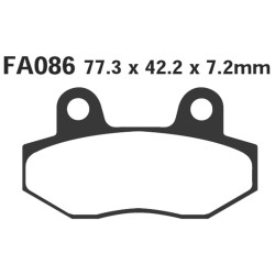 Brake Pads Honda Nsr 50 Front for SUPERSOCO TSX nd Brake Pads EBC
