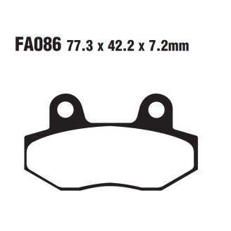 Brake Pads Hyosung Gt 125/250 - FA086/2