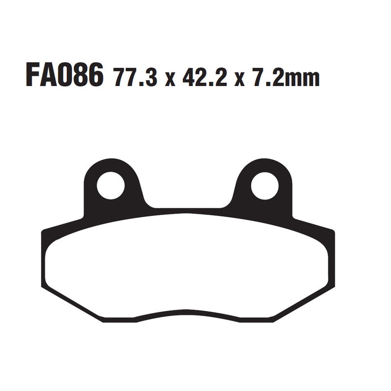 Brake Pads Hyosung Gt 125/250 for HYOSUNG GT 125/250/650 06- and other model Brake Pads EBC