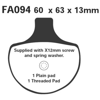 Brake Pads V H.D.Fx/D/S/R..84-99 for HARLEY DAVIDSON 40 FXSTS/FXSTSi/FLSTSC/FLSTSCi/FXSTSSE Heritage Springer/Springer Softail Classic/Screaming Eagle Springer Classic nd Brake Pads EBC