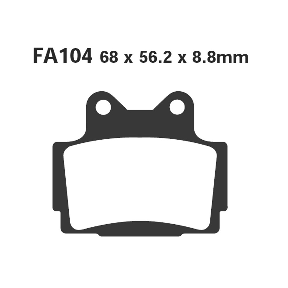 Brake Pads Yamaha Fzs FAZER600 Rear Brake Pads EBC