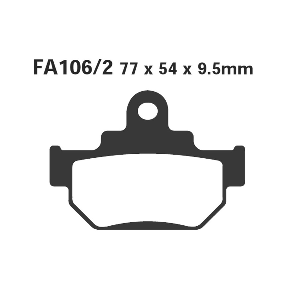 Brake Pads Suzuki DR600 85 Front - FA106/2TT