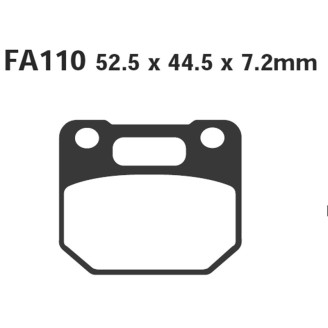 Brake Pads Suzuki Rg 125 85-91FRONT - FA110