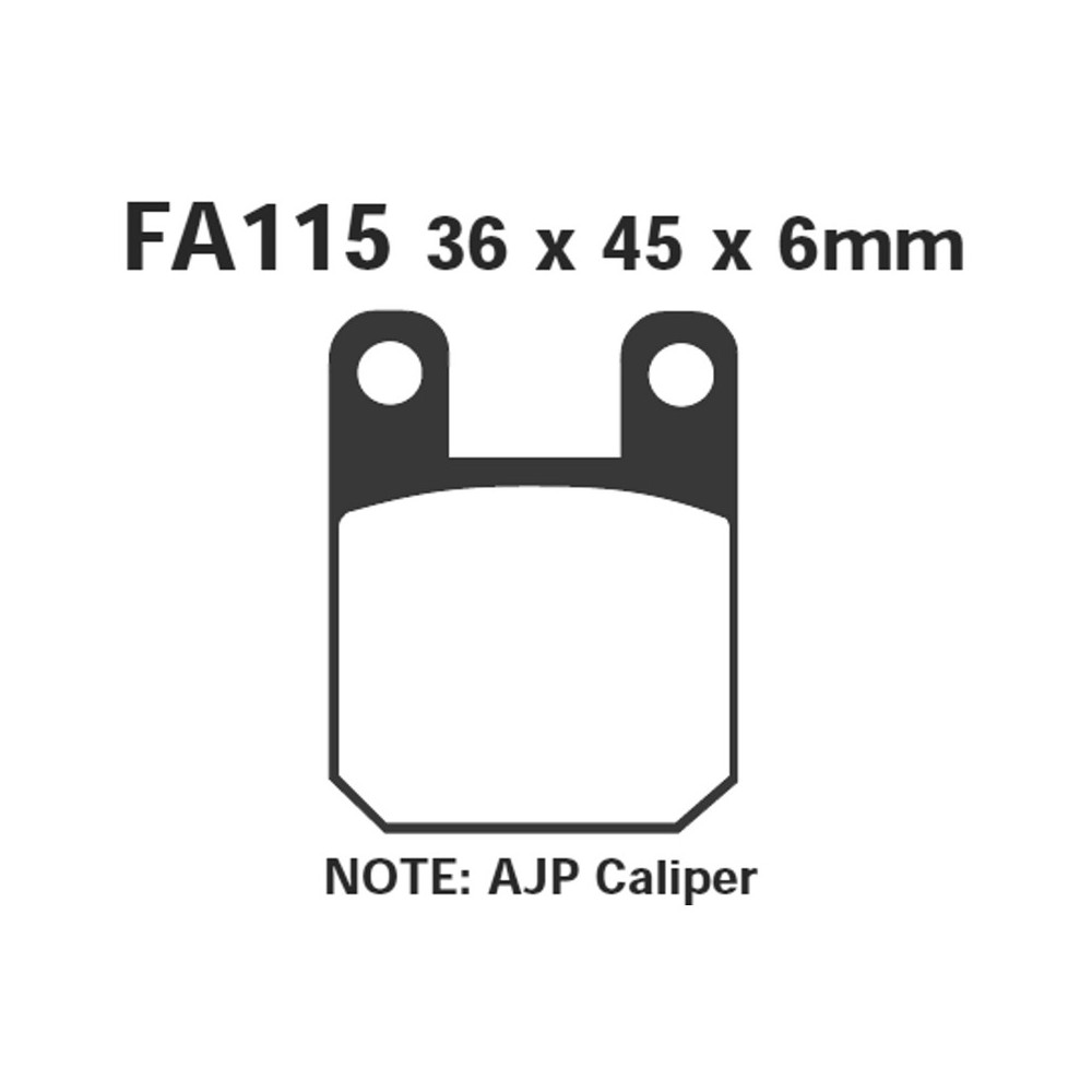 Brake Pads Aprilia Rs-Rx-Sx 5006-08 Rear Brake Pads EBC