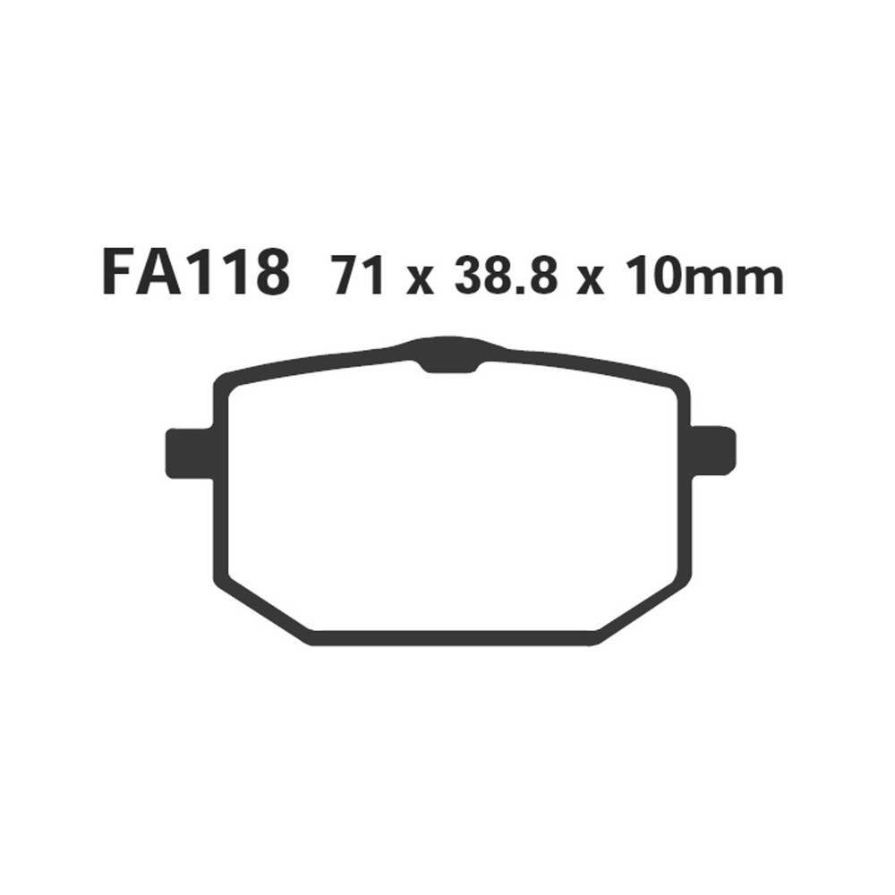 Brake Pads Yamaha XT600Z Tenere -90 Brake Pads EBC