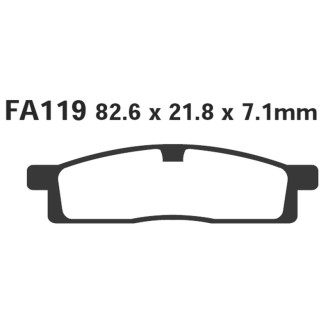 Brake Pads Yamaha YZ80 - YZ85 - FA119TT