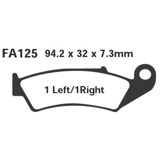 Brake Pads Honda CR125R Front - FA125TT