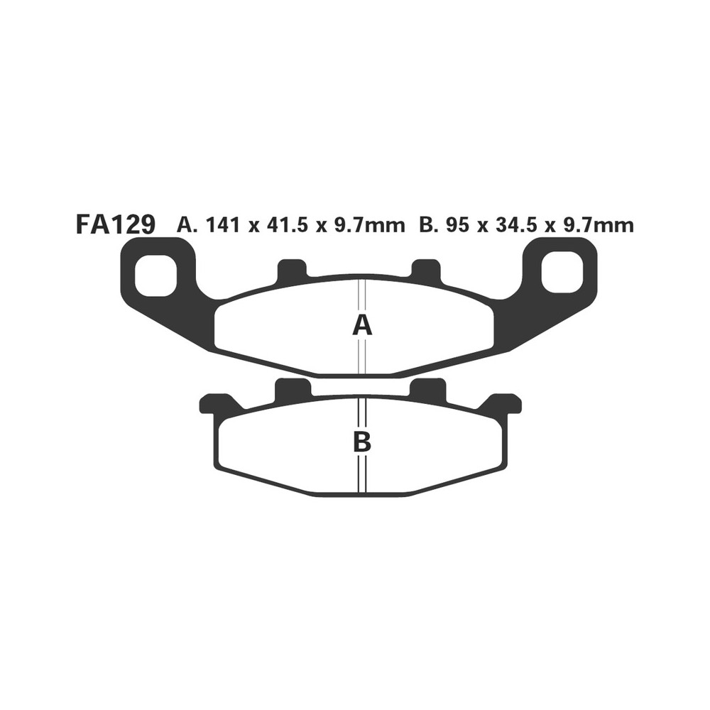 Brake Pads Kawa Gpz 900 90-02REAR Brake Pads EBC