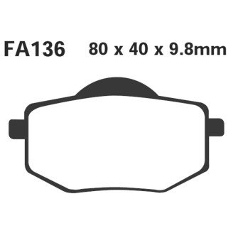 Brake Pads Yamaha XV535 Viragofront - FA136