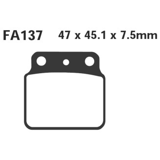 Brake Pads Suzuki LT250/400/500 Rear - FA137TT