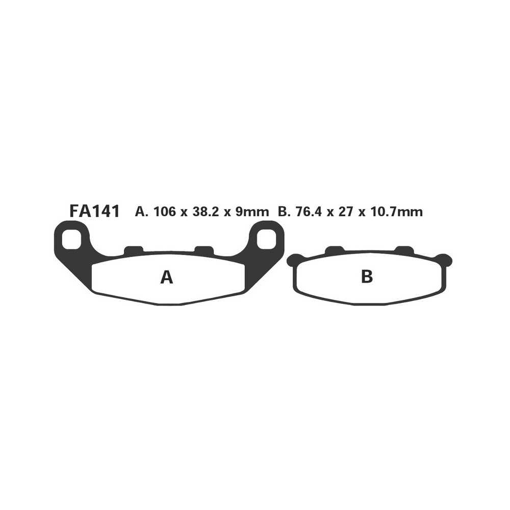 Brake Pads Suzuki Rgv 250 Rear - FA141