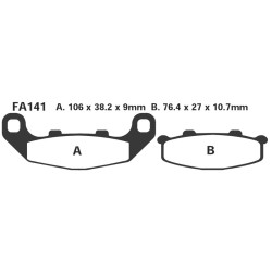 Brake Pads Suzuki Rgv 250 Rear - FA141