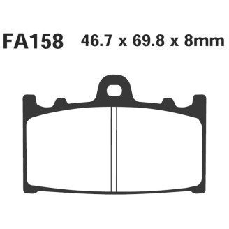 Brake Pads Kawa Zzr - Suzukigsx-R 600 - FA158