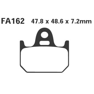 Brake Pads Yamaha TZ125/250REAR for YAMAHA TZ125/2 50 nd Brake Pads EBC