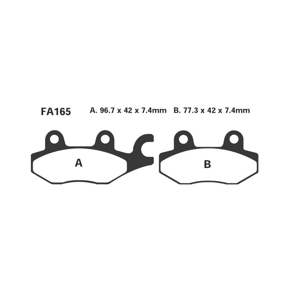 Brake Pads Kawa Atv-Suzuki Atvfront - FA165TT