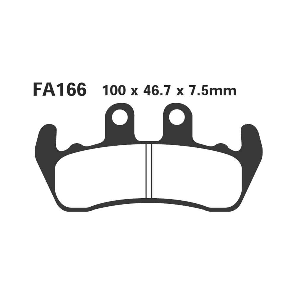 Pastiglie Yamaha DT125 Tenere\'Ant. Bremsbeläge EBC