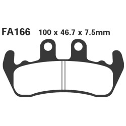 Pastiglie Yamaha DT125 Tenere\'Ant. Bremsbeläge EBC