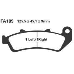 Brake Pads Honda Cbr 1000 F-99 Front/Rear - FA189