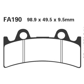 Brake Pads Yamaha YFZ750 Rr-97 Front - FA190