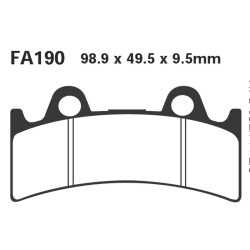 Brake Pads Yamaha YFZ750 Rr-97 Front - FA190