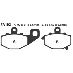 Brake Pads Kawa Zx-6R/Rr 03-Rear Brake Pads EBC