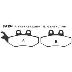 Brake Pads Aprilia Rs-Rx-Mx 50FRONT 95-05 Brake Pads EBC