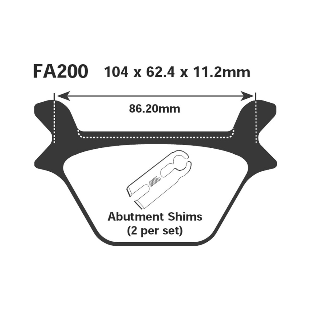Brake Pads Harley Davidson - FA200