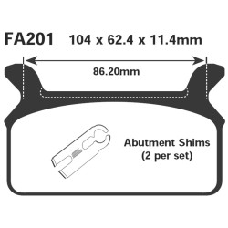 Brake Pads Harley Davidson for HARLEY DAVIDSON FLHT Touring Electra Glide 86-99 and other model Brake Pads EBC