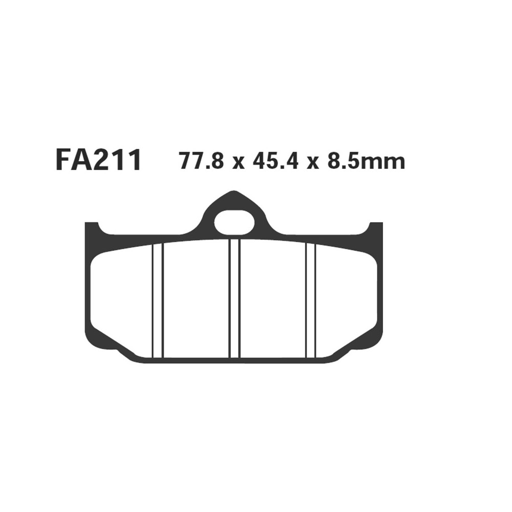 Brake Pads Pinza Brembo 4 PISTFA211 - FA211
