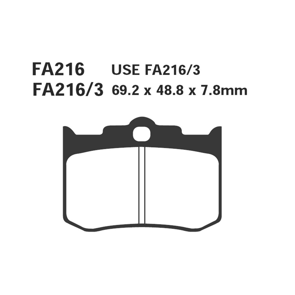 Brake Pads Pinza Performance 4PIST. Race - FA216/3