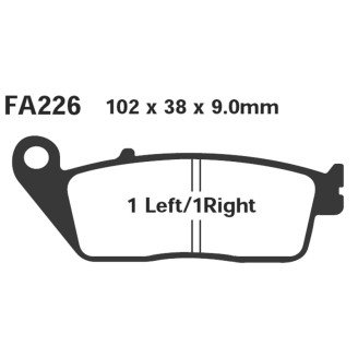 Brake Pads Honda Hornet 600FRONT - FA226