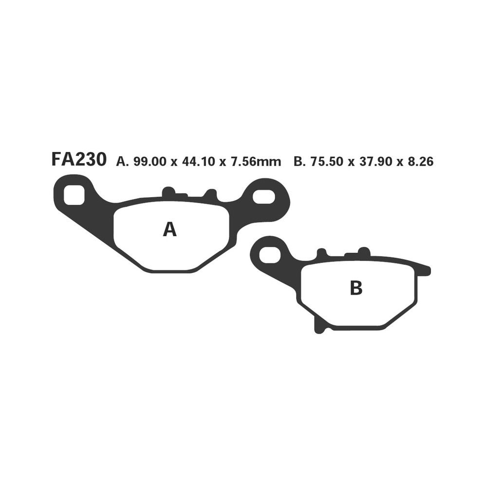 Brake Pads Suzuki An 125-UC125 Front - FA230TT