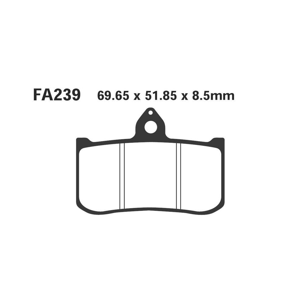Pastiglie Honda Rs 125/250 Ant per HONDA RS 125/250 93-03 Pastiglie Freno EBC