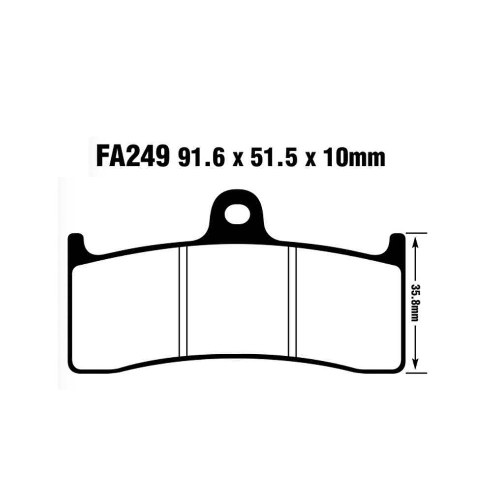 Brake Pads Pinza 6 Pist. - FA249