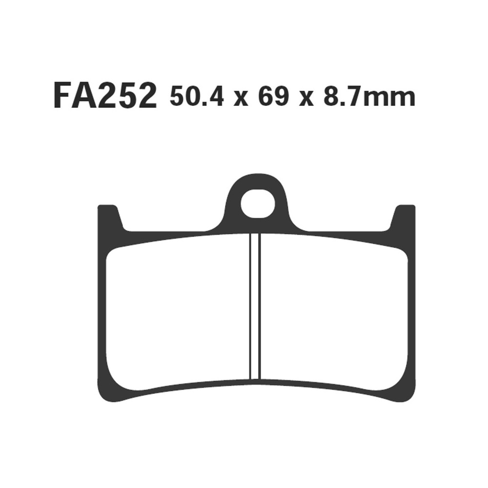 Brake Pads Yamaha Yzf R6-R1FAZER Front - FA252
