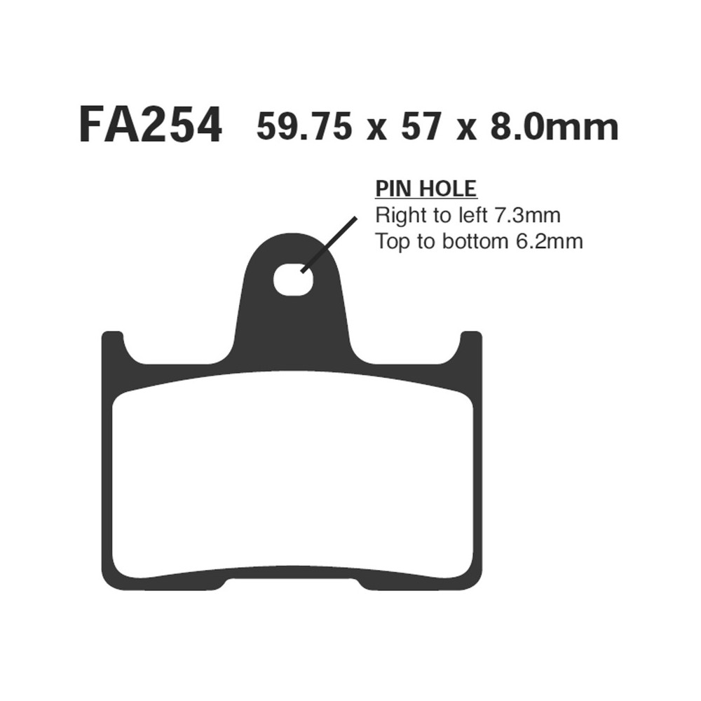 Brake Pads Kawa Zx-7RR 96-99REAR - FA254