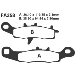 Brake Pads Kawa Kx 80/85/100FRONT - FA258TT