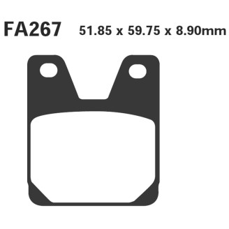 Brake Pads Yamaha Yzf R1 98-00REAR - FA267