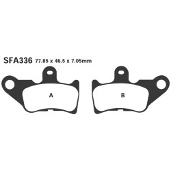 Brake Pads Yamaha Jog 50 R/Rr for YAMAHA CV 50 ZR 01-02 Ant. nd Brake Pads EBC