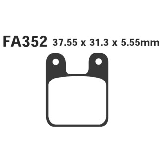 Brake Pads Minimoto Polinifront Rear - FA352