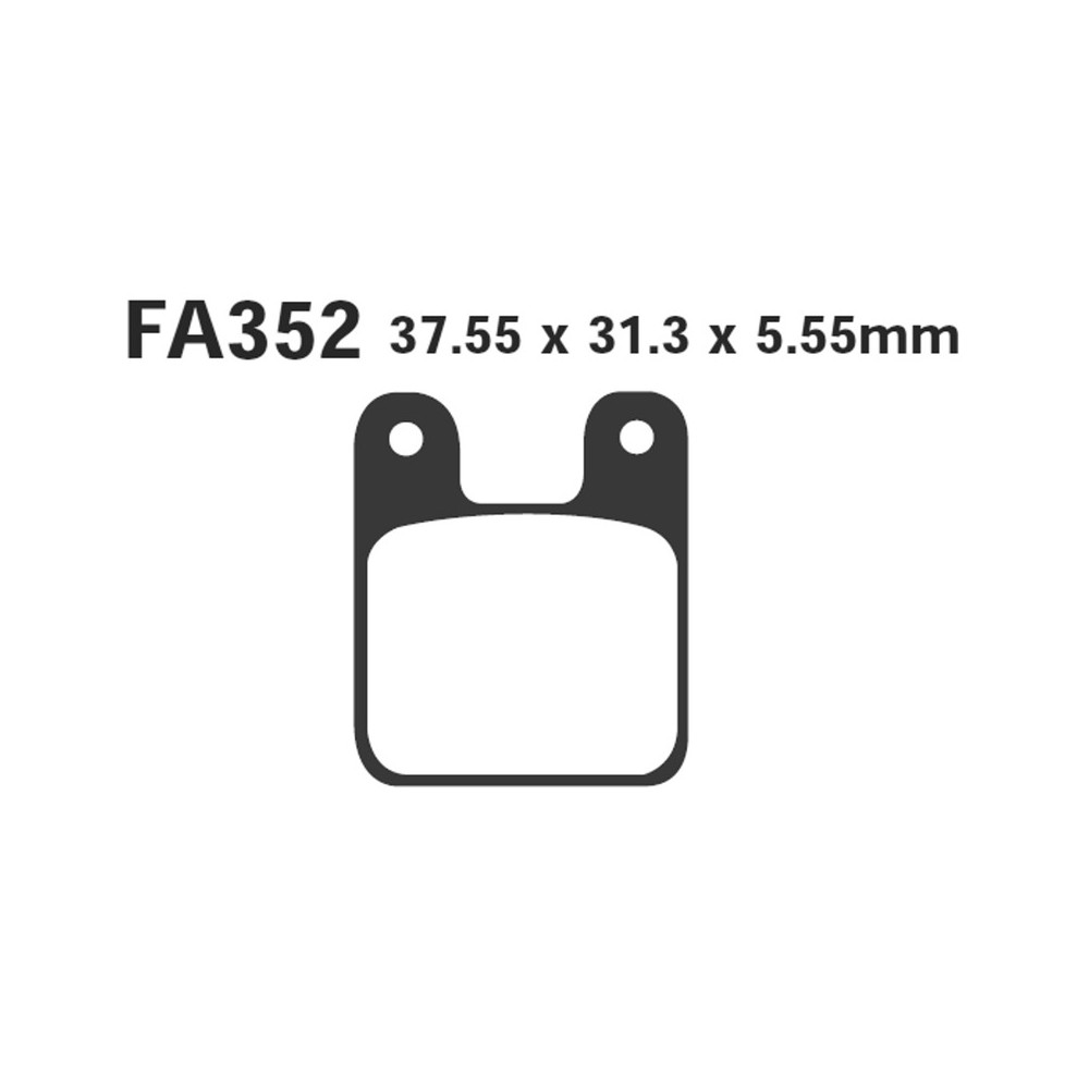 Brake Pads Minimoto Polinifront Rear - FA352
