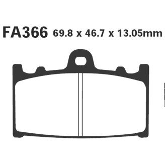 Brake Pads Suzuki Vl 1500 INTR02-03 Rear - FA366TT