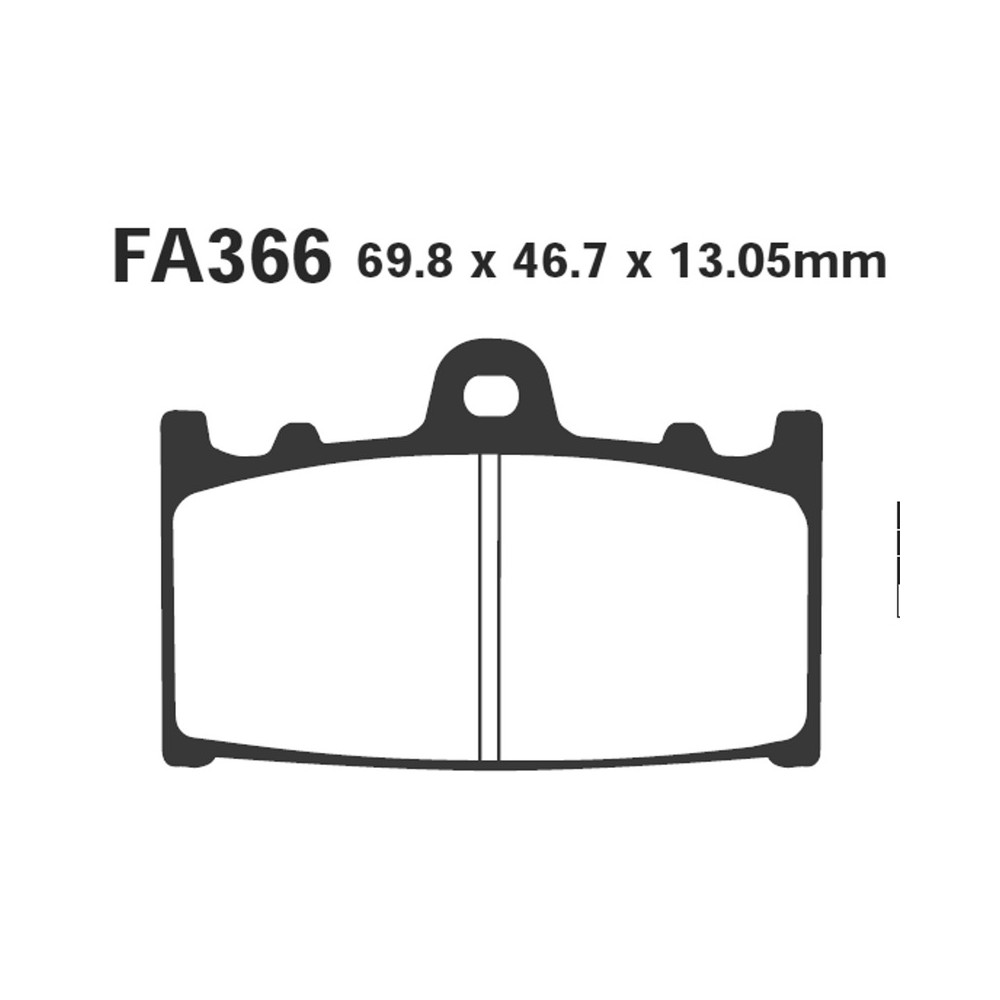 Brake Pads Suzuki Vl 1500 INTR02-03 Rear - FA366TT