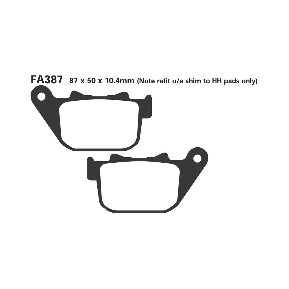 Brake Pads H.D.883 04- Rear Brake Pads EBC