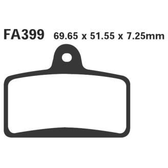 Brake Pads Derbi Gpr 125 04-06FRONT - FA399