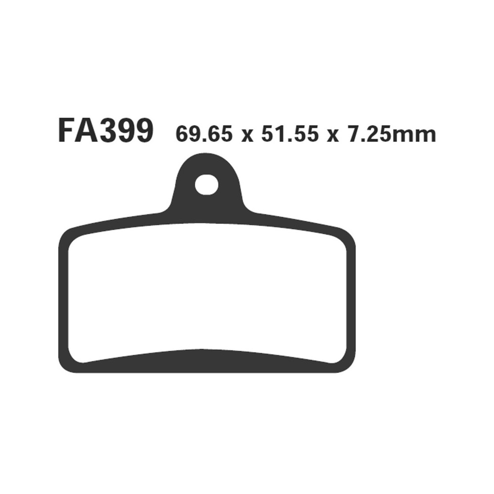 Brake Pads Derbi Gpr 125 04-06FRONT - FA399