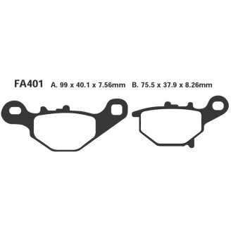 Brake Pads Suzuki RM85 05-07REAR - FA401TT